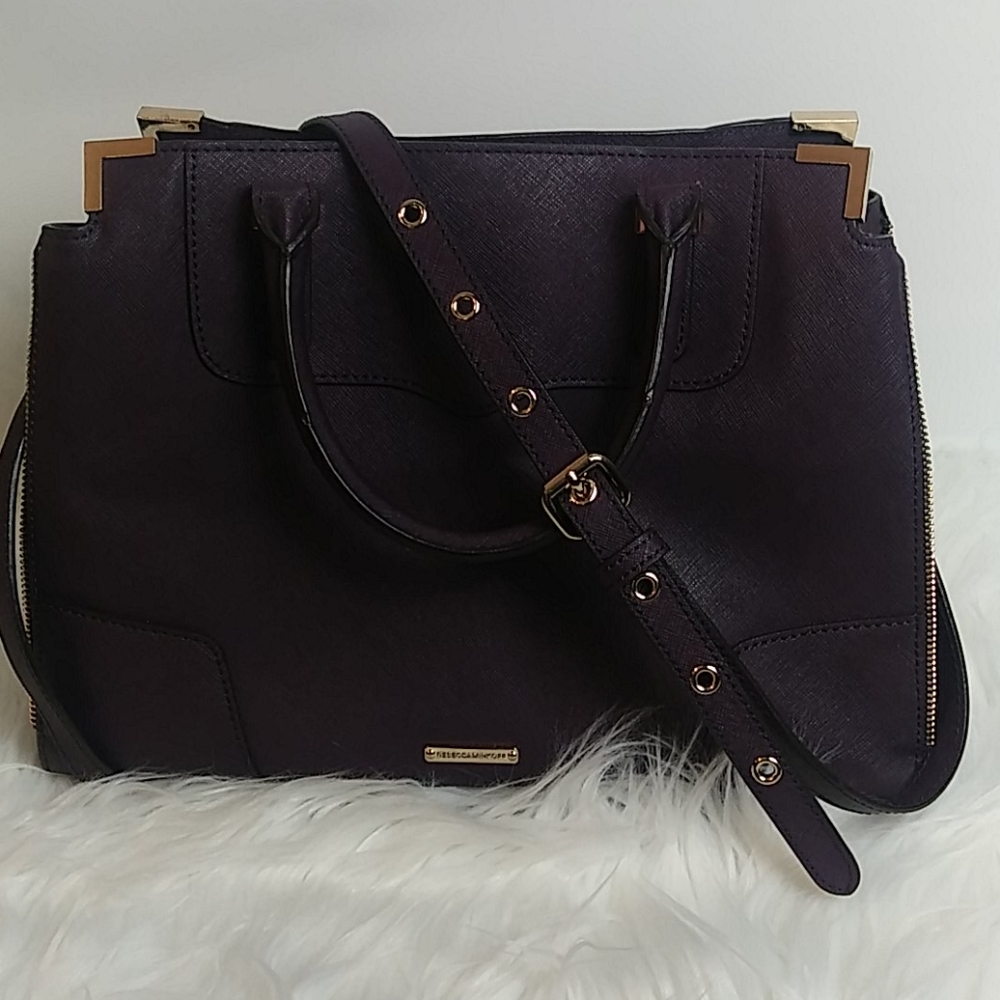 Rebecca Minkoff Burgundy Zipper Satchel